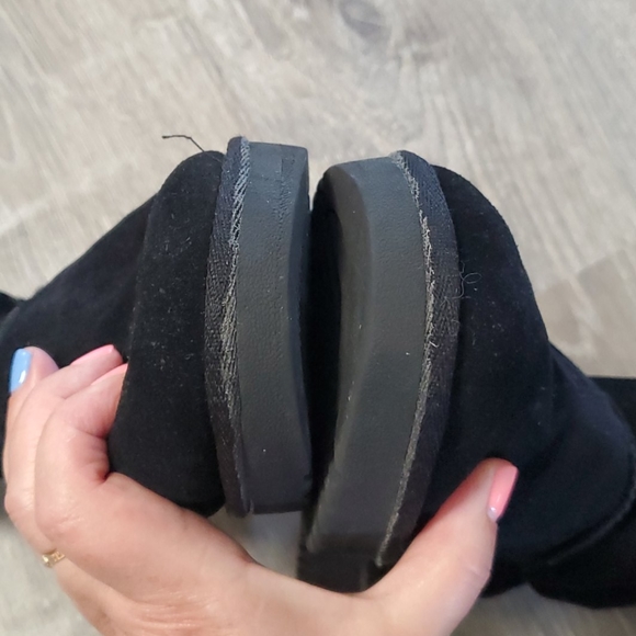 RJS fuzzies black leather suede winter boots - Picture 10 of 11